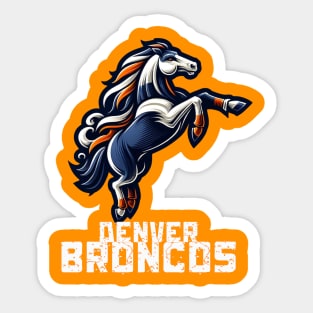 POWER HORSE DENVER BRONCOS Sticker